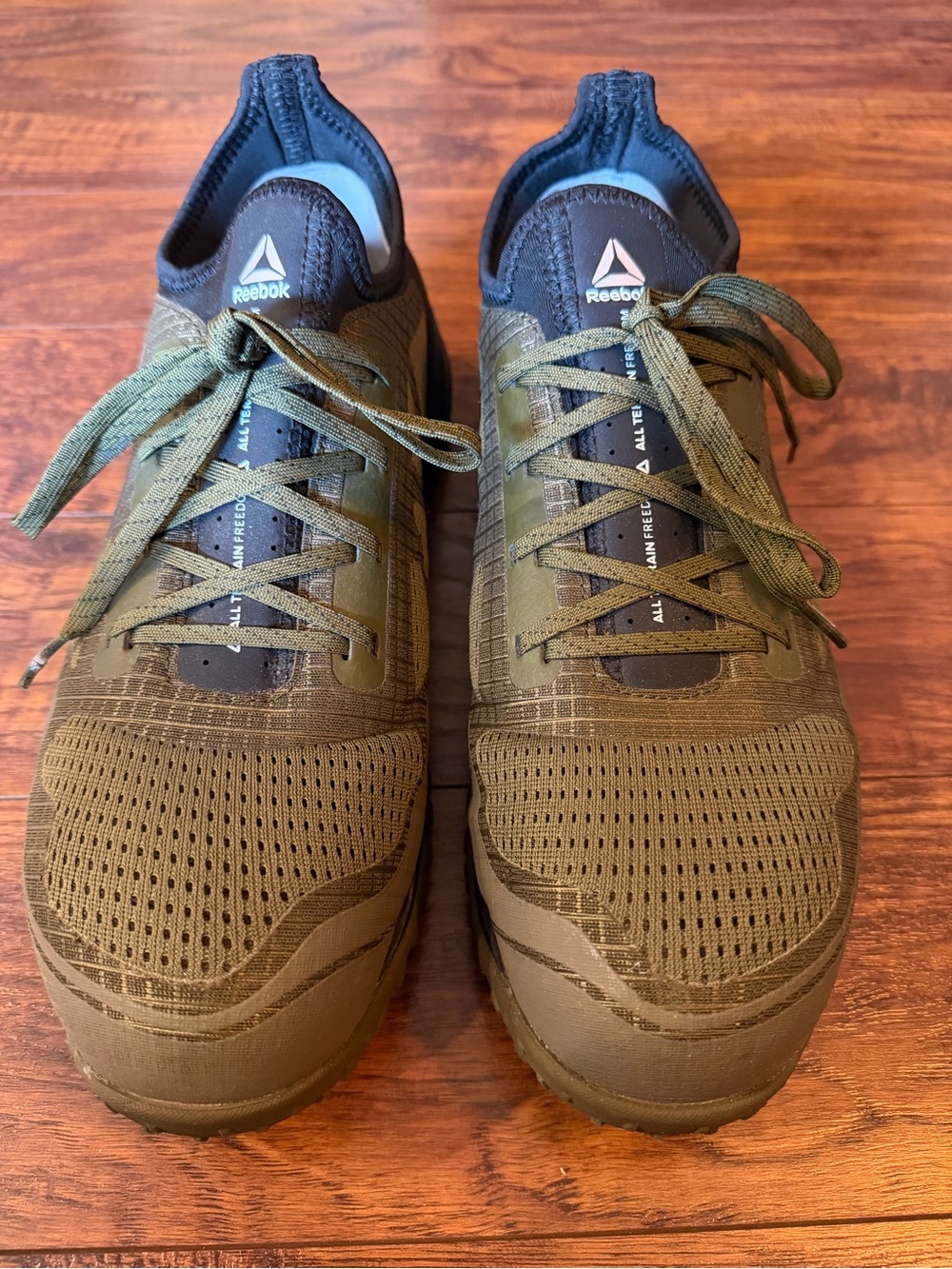 Reebok all-terrain freedom men’s olive green black memory tech trail shoes 11.5 - Picture 12 of 15